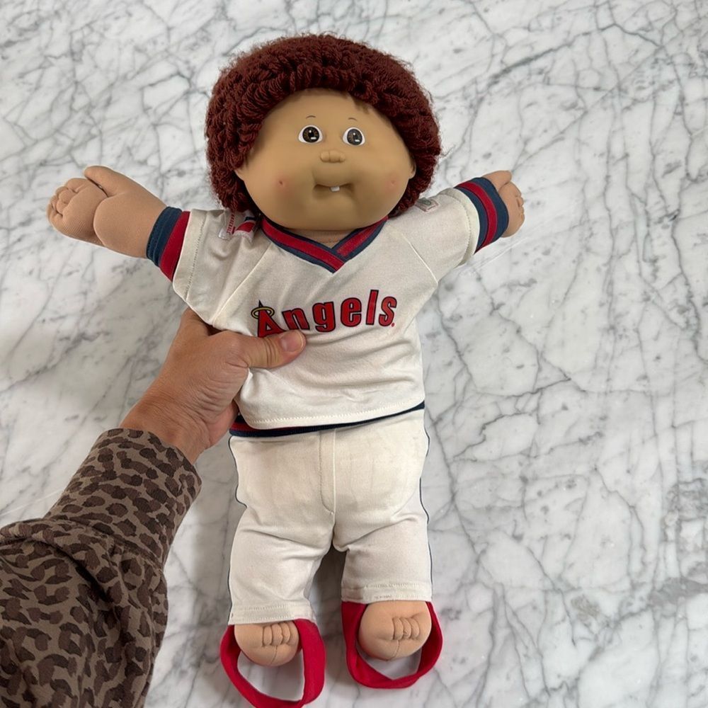 Vintage cabbage patch kids MLB California Angels Jersey edition uniform baseball